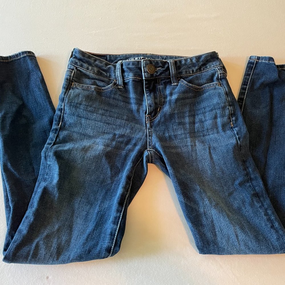 American Eagle 360 Ne(x)t Level Stretch Jegging Size 0 Short